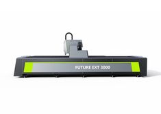 the future ext 30000 machine is shown in front of a white background with green lettering