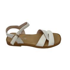 New Women's Size 7-37 Twisted Strap Flat Sandals, White Open Toe Ankle Strap Non-Slip Shoes, Casual Outdoor Beach Sandal Casual White Sandals With Adjustable Strap, White Slingback Sandals With Buckle For Vacation, White Sandals With Adjustable Strap For Spring, White Adjustable Strap Sandals For Spring, White Slingback Sandals With Adjustable Strap For Vacation, White Casual Slingback Sandals With Adjustable Strap, Casual White Slingback Sandals With Adjustable Strap, White Sandals With Buckle Closure For Day Out, White Strappy Slingback Sandals For Vacation