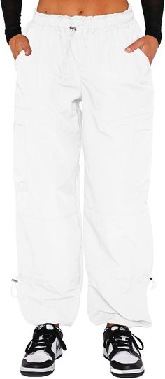 y2k cargo pants drawstring cargo pants for women womens pants trendy,sweatpants for women with pockets, parachute pants cargo pants women baggy parachute pants women casual cargo pants cargo pants women baggy women cargo pants womens cargo pants with pockets Trendy Non-stretch Parachute Pants With Cargo Pockets, Streetwear Ankle-length Cargo Parachute Pants, Sporty Cotton Cargo-style Parachute Pants, Cheap Y2k Full-length Parachute Pants, Cargo Pants Women Baggy, Stretch Full-length Parachute Pants With Cargo Pockets, Trendy Sweatpants, Y2k Cargo Pants, Casual Cargo Pants