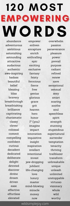 the ten most empoering words