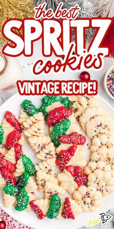 the best spritz cookies vintage recipe for christmas or new year's eve