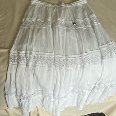 Never Worn Next Day Shipping Vintage Long Skirt, White Long Skirt, Next Day, Long Skirt, White Vintage, Womens Skirt, Color White, Womens Sizes, Skirt