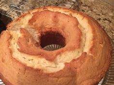 a bundt cake sitting on top of a wooden table