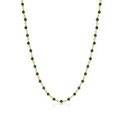 This Gold Dainty Malachite Necklace features malachite set in 14k Yellow Gold. Measures 16-18 inch Malachite Necklace, Yellow Color, Chains Necklace, Gift Guide, Solid Gold, Yellow Gold, Gemstones, Chain, Yellow