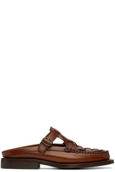 HEREU: Tan Bonell Mules | SSENSE Mens Style, Calf Skin, Clothing Accessories, Loafers, Slip On, Perfect Clothing, For Men, Outfit Accessories, Free Shipping