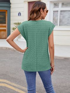 Step up your style game with the Ailani Textured Top. This versatile top (in multiple colors) is the perfect addition to any outfit, adding texture and interest. Perfect for any occasion, from a casual day out to a night on the town. Elevate your look with the Ailani top! Features: Basic style Sheer: Opaque Stretch: Slightly stretchy Material composition: 65% rayon, 30% polyester, 5% spandex Care instructions: Machine wash cold. Tumble dry low. Imported Size US Top Length Bust S 4 26 36.2 M 6/8 Textured Crew Neck Tops For Fall, Textured Crew Neck Top For Layering, Casual Textured Tops For Fall, Versatile Crew Neck Textured Knit Tops, Casual Textured Knit Blouse For Spring, Versatile Textured Knit Crew Neck Top, Textured Knit Cotton Top For Vacation, Chic Textured Summer Tops, Versatile Solid Color Tops For Day Out