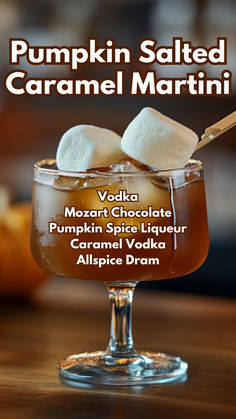 Pumpkin Salted Caramel Martini Fall Cocktails Caramel Vodka, Pumpkin Spice Liquor Recipes, Vanilla Pumpkin Spice Espresso Martini, Pumpkin Cream Liqueur Recipes, Pumpkin Liquer Cocktails, Pumpkin Cocktails, Salted Caramel Martini, Caramel Martini