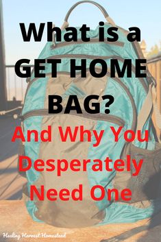 Emergency Go Bag, Get Home Bag, Survival Bag, Family Emergency, Emergency Preparation