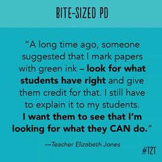 a quote from teacher elizabeth jones on how to use bite - sized pdd