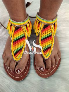 100% handmade using leather and fine beads. Masai beaded sandals are made using the pure original leather and quality African beads.They are inspired by the Masai community They are perfect for any occasion. True to size. We ship worldwide. Feel free to send me a convo for any clarifications Gladiator Sandals Women, Womens Gladiator Sandals, Leather Sandals Handmade, Handmade Sandals, Beaded Sandals, Maasai, African Beads, Sandals Women, Women Sandals