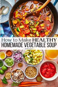 how to make healthy homemade vegetable soup