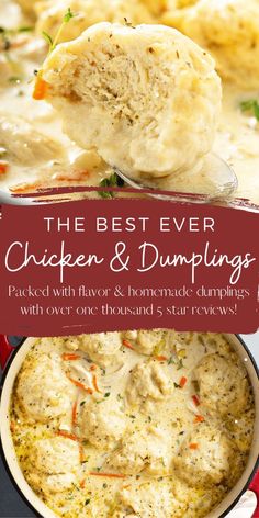 the best ever chicken and dumplings recipe with five homemade dumplings