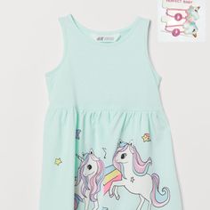 Girls Unicorn Dress Pony Holders 8-10 New Cotton Jersey Dress With Unicorn Pony Holders For The Hair. Adorable!! Check Out My Closet For More Styles And Sizes! Summer Cartoon Print Dress For Sleepover, Sleeveless Unicorn Print Dress For Spring, Playful Pink Unicorn Print Dress, Pink Sleeveless Dress With Unicorn Print, Playful Sleeveless Unicorn Print Dress, Playful Summer Dresses With Unicorn Print, Pink Unicorn Print Summer Dress, Playful White Unicorn Print Dress, Cute White Unicorn Print Dress