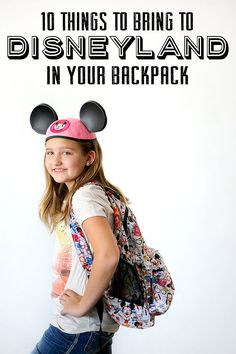 10 Things to Bring to Disneyland in Your Backpack | These things will help make your days go smoother and will save you a lot of money! Disneyland Planner, Disneyland Backpack, Backpack Trip, Disneyland Planning, Disneyland Tips, Disneyland Vacation, Disney Vacation Planning, Disney Ideas, Disneyland California