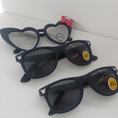 New Disney Brand 3 Pairs 2 Adult Sunglasses 1 Childs Disney Mickey Mouse (2) Disney Mini Mouse (1) Uv Protective Black Silvertone Mickey Emblem On Each Eyelid. Great For Vacation.. Disneyworld Trip Disneyland Cruise Cheetah Print Sunglasses, Chanel Price, Chanel Eyewear, Chanel Glasses, Reflective Sunglasses, Chanel Watch, Cat Sunglasses, Red Sunglasses, Mini Mouse