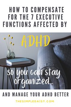 7 Executive functions affected by ADHD and how to compensate so you can stay organized. Take a look at each of the executive functions as they relate to staying organized at home. Find out which ones you struggle with the most and learn how to overcome those challenges. Understand and manage your ADHD better so that you can stay organized and keep up at home. Neuro Spicy, Executive Functions, How To Stay Organized, Student Leadership, Executive Functioning Skills, Time Management Strategies, Executive Functioning, Student Organization, Coping Strategies