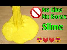 there is no glob or borax slime on the table