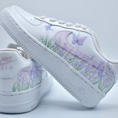 Boty Nike, Custom Shoes Diy, Preppy Shoes, Nike Fashion Shoes, Pretty Shoes Sneakers, All Nike Shoes, Air Force 1 Custom, Personalized Shoes, Custom Air Force 1