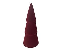 a red cone shaped object on a white background