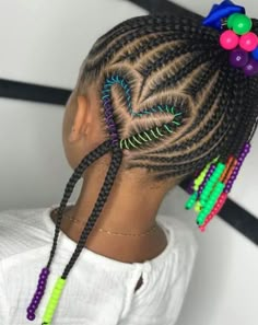 Braided Hairstyles 2023, Hairstyles Braids Cornrows, Beaded Hairstyles, Latest Braids, Cornrows Hair, Kids Cornrow Hairstyles, Children Video, Braid Styles For Girls, Toddler Braided Hairstyles