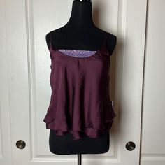 New With Tags. Vetiver Bloom. Two In One, The Sequin Tube Top Is Built Into The Cami. Chest 17” Length 21” What U See Is What U Get Bundle Other Items For My Closet To Pay One Shipping Price! Purple Camisole Tank Top For Night Out, Purple Camisole For Night Out In Spring, Purple Cami Top For Party, Sequin Tube Top, Layered Cami, Beaded Shirt, Satin Crop Top, Lace Cami Top, Black Camisole