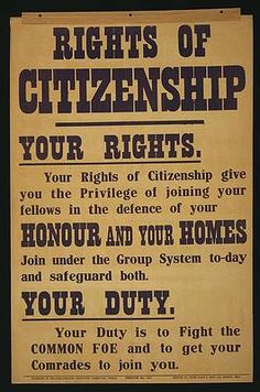 an old poster with the words rights of citizenship your rights, your rights and your home