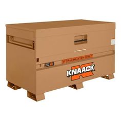 a cardboard box with the words knaack on it's front and side