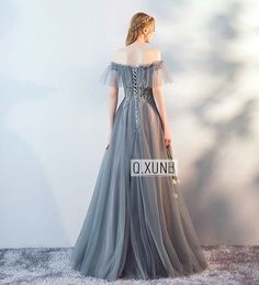 Gray tulle lace long prom dress, gray evening dress sold by Dress idea on Storenvy Gray Evening Dress, Lace Long Prom Dress, Grey Evening Dresses, From Dress, White Evening Dress, Dress Idea, Short Prom Dress, Dress Silhouette, Tulle Lace