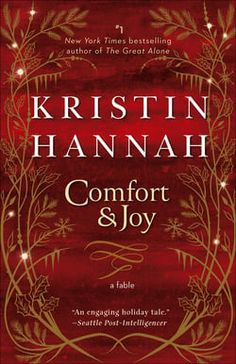 the cover of comfort and joy by kristn hamnah, with red background