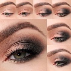 Smokey Eyes Tutorial, Make Up Designs, Eyes Game, Smokey Eye Tutorial, Simple Eye, Eye Makeup Steps, Simple Eye Makeup, Makeup Step By Step