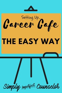 a sign that says, setting up green cafe the easy way