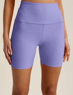 The goldilocks of biker shorts: not too long, and not a short-short either. Beyond Yoga's new in-between 5" inseam on these soft yoga biker shorts is already a big hit, and the perfect break from classic long biker shorts when you want to show a bit more leg for added mobility or on hot days. This fitted active short is complete with Beyond Yoga's bestselling 5" high waistband and no outside seams to give you a smooth look for a smooth ride. No outseam 5” waistband, sits at natural waist 5” inse Long Biker Shorts, Yoga Biker Shorts, Soft Yoga, Jumpsuit And Blazer, Toddler Leggings, Bra Dress, Biker Short, Maternity Leggings, Beyond Yoga