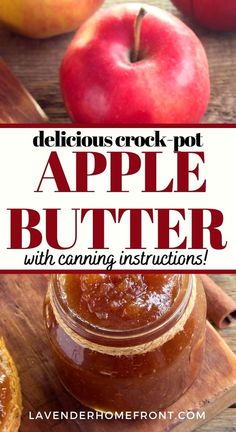 delicious crock pot apple butter with canning instructions