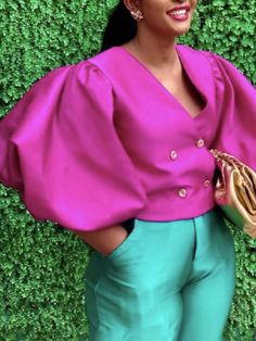 Tops Lantern Sleeve Top, Party Blouse, Lantern Sleeved Blouses, Women Shirt Top, Glitter Party, Tops Blouse, Graduation Outfit, Looks Chic, Slim Fit Shorts