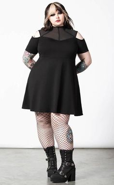 Astra Skater Dress | Shop Killstar in Australia - Tragic Beautiful Alternative Black Women, Killstar Dress, Plus Size Goth, Gothic Clothing, Alternative Clothing, Gothic Dress, Suspender Dress, Gothic Outfits, Alternative Outfits