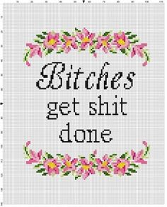 Feminist Cross Stitch, Halloween Knit, Embroidery Quotes