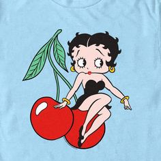 an image of a cartoon character on a cherry