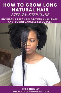 You’ve probably read a lot of natural hair growth tips  and watched many videos about 4c hair growth tips. That’s why in this post, I will be breaking down, step by step, how to grow your hair in the simplest and easiest way possible. Smart Hairstyles, Hair Growth Challenge, Hair Regrowth, Long Natural Hair