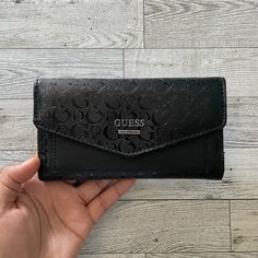 Black Guess Wallet. Used But Looks Brand New. Affordable Victoria's Secret Wallets For Daily Use, Cheap Victoria's Secret Wallets For Everyday Use, Cheap Everyday Victoria's Secret Wallets, Guess Shoulder Bag Sofybrands, Bags Guess, Xmas Wishlist, Guess Wallet, Guess Handbags, Guess Bags