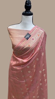 A touch of vintage, a thing of beauty, the perfect marriage of luxury and comfort. This is a charming Banarasi handspun classic in cotton. Delicately patterned with dainty kadwa bootis, adorned with a magnificent koniya aanchal and edged with a time-honoured series of paisleys in zari. Color - A beautiful shade of Strawberry Technique - An enduring chutwork weave. This elaborate and laborious technique involves hand-weaving each motif separately. It takes longer on the handloom, but makes a more Backless Blouse, Cut Work, A Thing, Blouse Designs, Pure Cotton