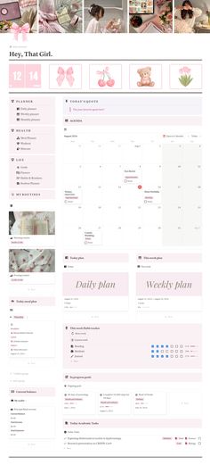 the website is displayed in pink and white colors, with images of baby items on it