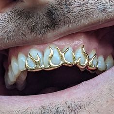 Dental Jewelry, Grillz Teeth, Gold Grill, Dope Jewelry Accessories, Gold Grillz, Grills Teeth, Tooth Gem, Face Jewellery, Gold Teeth