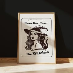 Witch Poster - Halloween Art - Black & White Retro Poster - 70's Aesthetic Wall Art - Funny Wall Art - Digital Download - Witchy Wall Print 》 WHY PRINTABLE ART? 《  Instant downloads are a quick and affordable way to instantly add an artistic touch to your home or work space.  These minimalistic / bohemian art prints will liven up and add the perfect touch to any room.  Print and frame for the perfect gift! 》 SIZING《   With your purchase you will receive 4 high resolution PDF files that can be pr Witch Aesthetic Poster, 70's Aesthetic, Witch Poster, Poster Halloween, Halloween Kunst, Trendy Wall Decor, Dorm Art, 70s Aesthetic, Aesthetic Wall Art