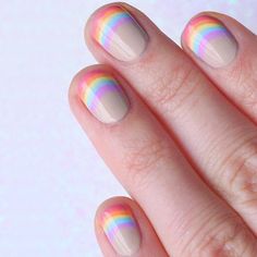 Rainbow Nails Design, Rainbow Nail, Mermaid Nails, Super Nails, Beauty Inspo, Trendy Nail Art, Trendy Nail Design, Rainbow Nails