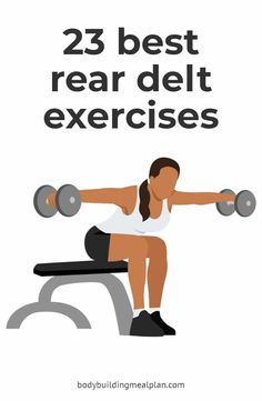 Rear Delt Exercises Pin Read Delt Workout, Rear Deltoid Exercises For Women, Rear Delts Exercise, Rear Deltoid Workout, Back Deltoid Workout, Anterior Deltoid Exercises, Rear Deltoid Exercises Dumbell, Delt Exercises For Women, Delts Workout Women