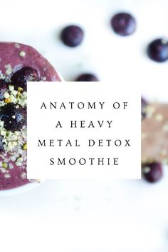 10min · 1 serving  Breaking down the ingredients and benefits of a heavy metal detox smoothie. This smoothie is designed to flush toxic heavy metals out of the body and promote healing.  Ingredients  • 1 cup Orange juice  • 1 cup Cilantro (coriander)  • 2 Bananas (fresh or frozen)  • 2 cups Wild blueberries (frozen or wild blueberry powder)  • 1 handful of Atlantic dulse  • 1 tsp Spirulina  • 1 tsp Barley grass juice powder Blueberry Powder, Barley Grass, Celery Juice, Wild Blueberries, Holistic Nutrition, Liver Health