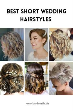 the best short wedding hairstyles