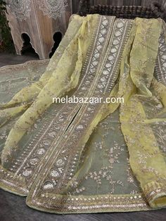 Dress up any outfit with this gorgeous organza embroidered dupatta with a heavy sequins border. Pista Green Dupatta With Intricate Embroidery For Eid, Eid Pista Green Dupatta With Intricate Embroidery, Eid Pista Green Embroidered Dupatta, Embroidered Pista Green Sharara In Organza, Embroidered Pista Green Organza Sharara, Pista Green Embroidered Traditional Wear In Organza, Intricate Embroidered Pista Green Organza Traditional Wear, Embroidered Pista Green Traditional Wear In Organza, Pista Green Dupatta With Intricate Embroidery For Diwali