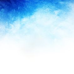 an abstract blue and white background with some clouds in the sky on top of it