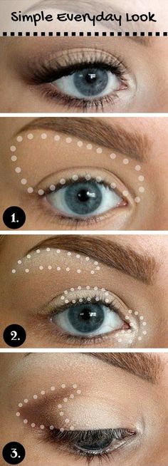 15 Gorgeous Makeup Looks for Blue Eyes | Medi Sumo Basic Eye Makeup, Make Up Mata, Easy Makeup Tutorial, Hooded Eye Makeup, Beauty Nature